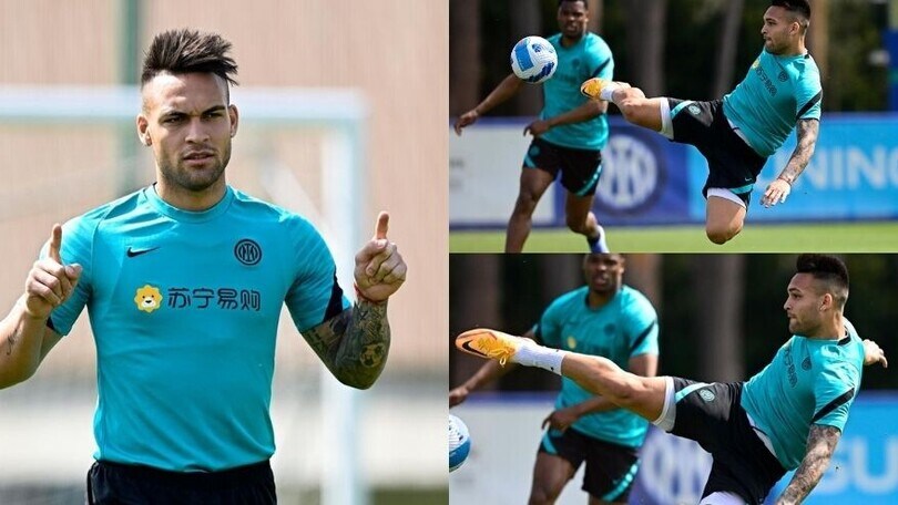 Lautaro incanta in allenamento, l'Inter pensa allo Spezia