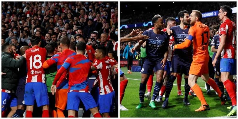Atletico Madrid-City: rissa da Far West nel finale dopo un fallo su Foden