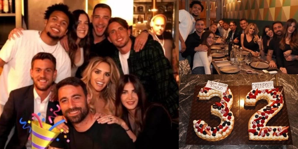 Pinsoglio, compleanno con mezza Juve: "Dai un po' eh"