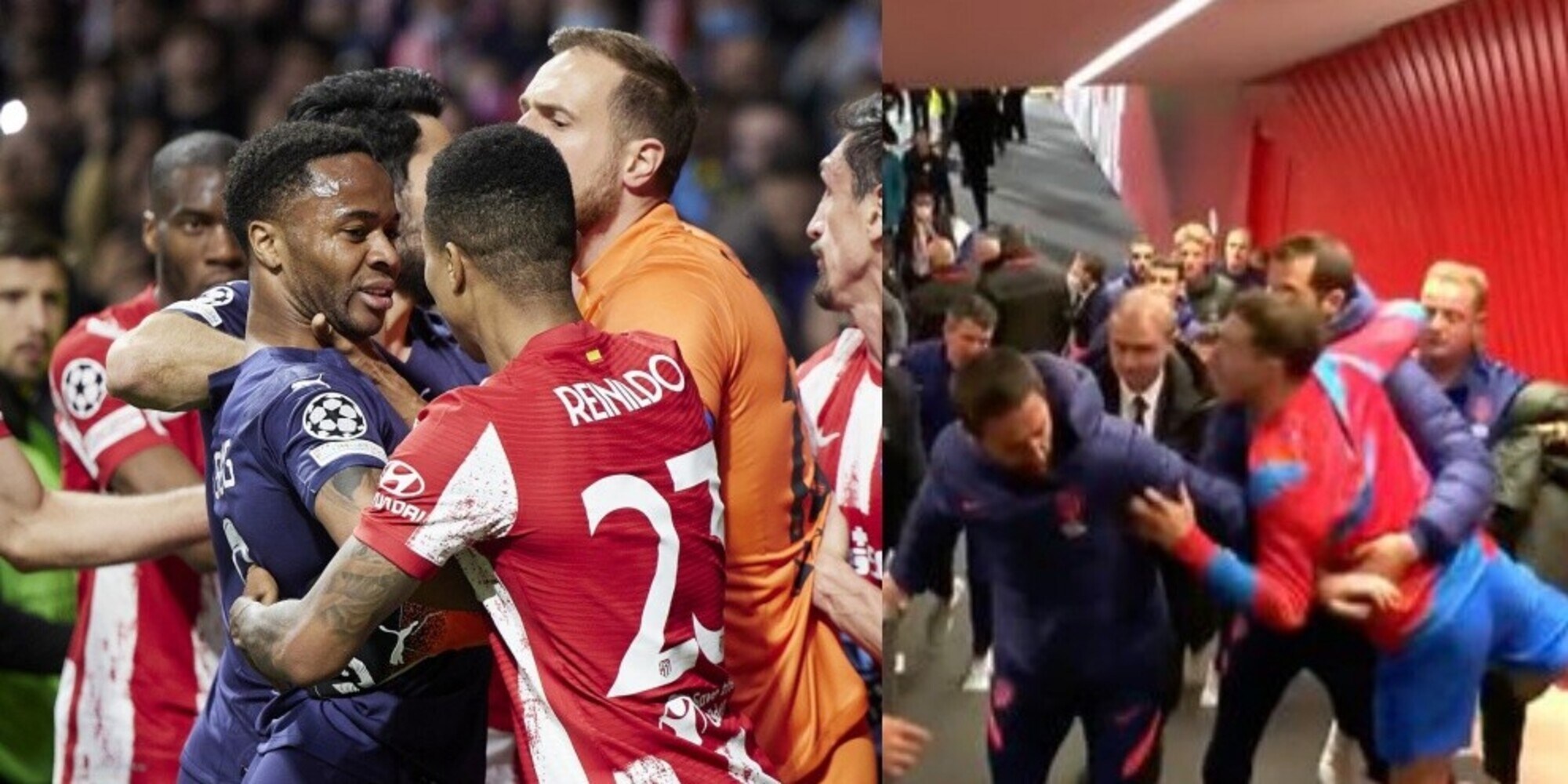 Rissa in campo e nel tunnel: Atletico-City è un inferno