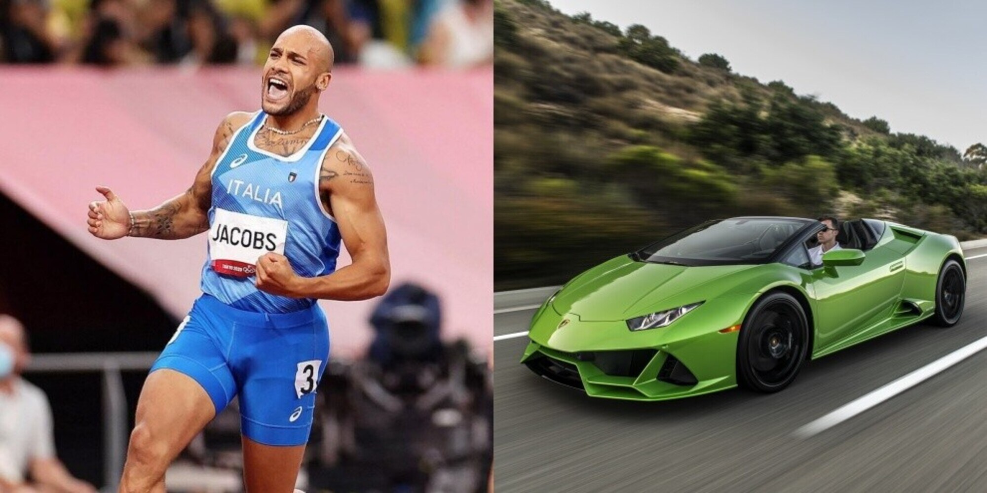 Jacobs corre in Lamborghini: sui social sfoggia una Huracan