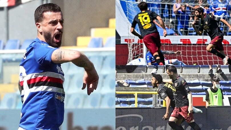 Caputo non basta alla Samp: Fazio ed Ederson lanciano la Salernitana