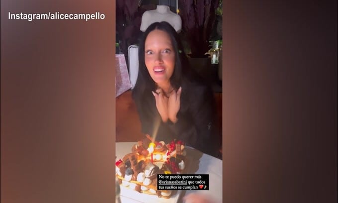 Oriana Sabatini,  ecco la torta per festeggiare il compleanno