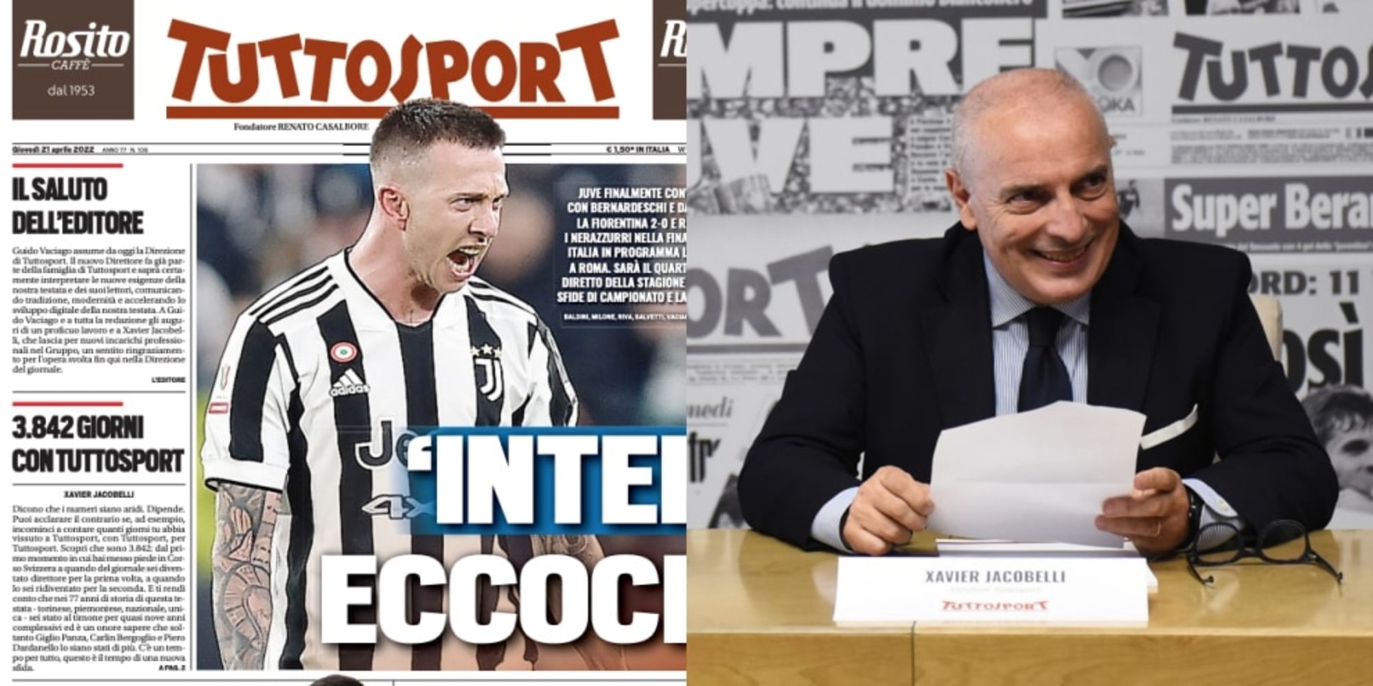3.842 giorni con Tuttosport