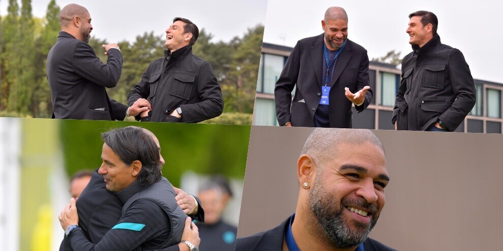 Adriano riabbraccia l'Inter: all'allenamento con Inzaghi e Zanetti