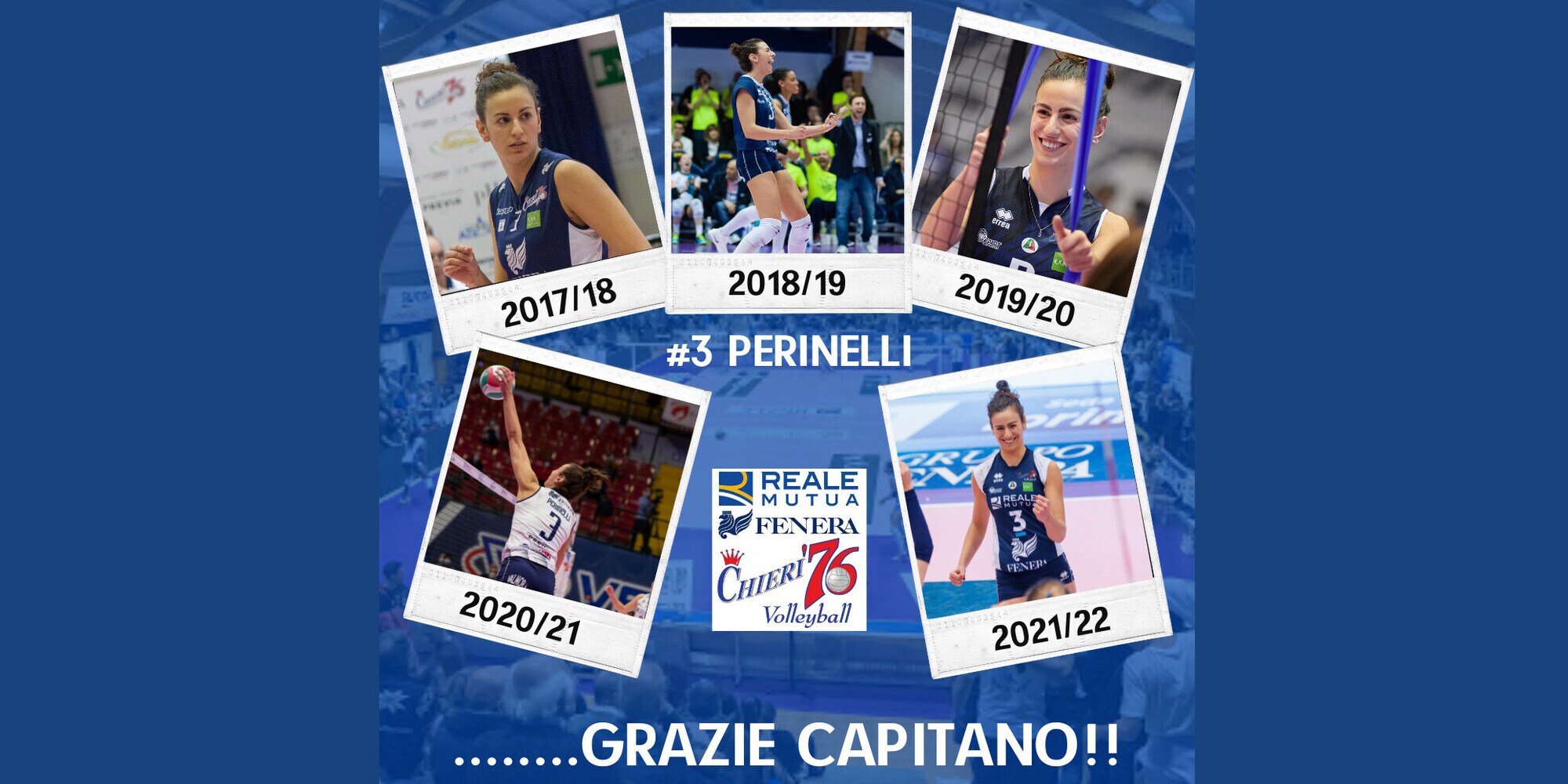 Chieri '76 saluta e ringrazia Elena Perinelli