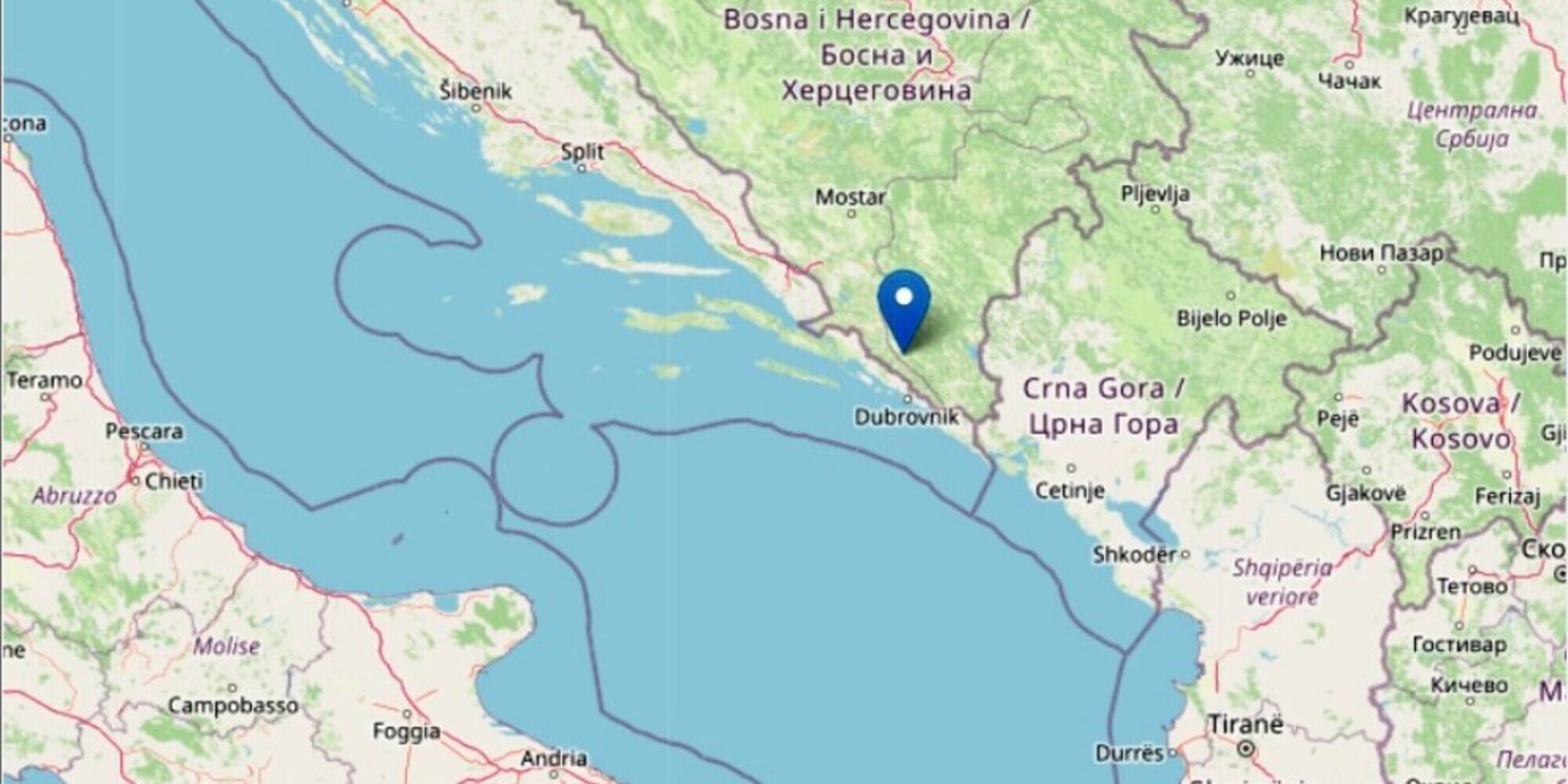 Terremoto in Bosnia, scosse avvertite in molte regioni d'Italia