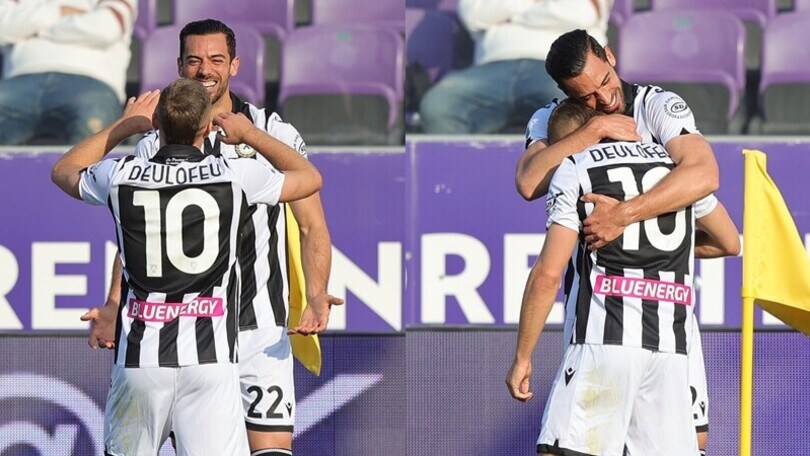 Show dell'Udinese al Franchi: i bianconeri stendono la Fiorentina per 4-0