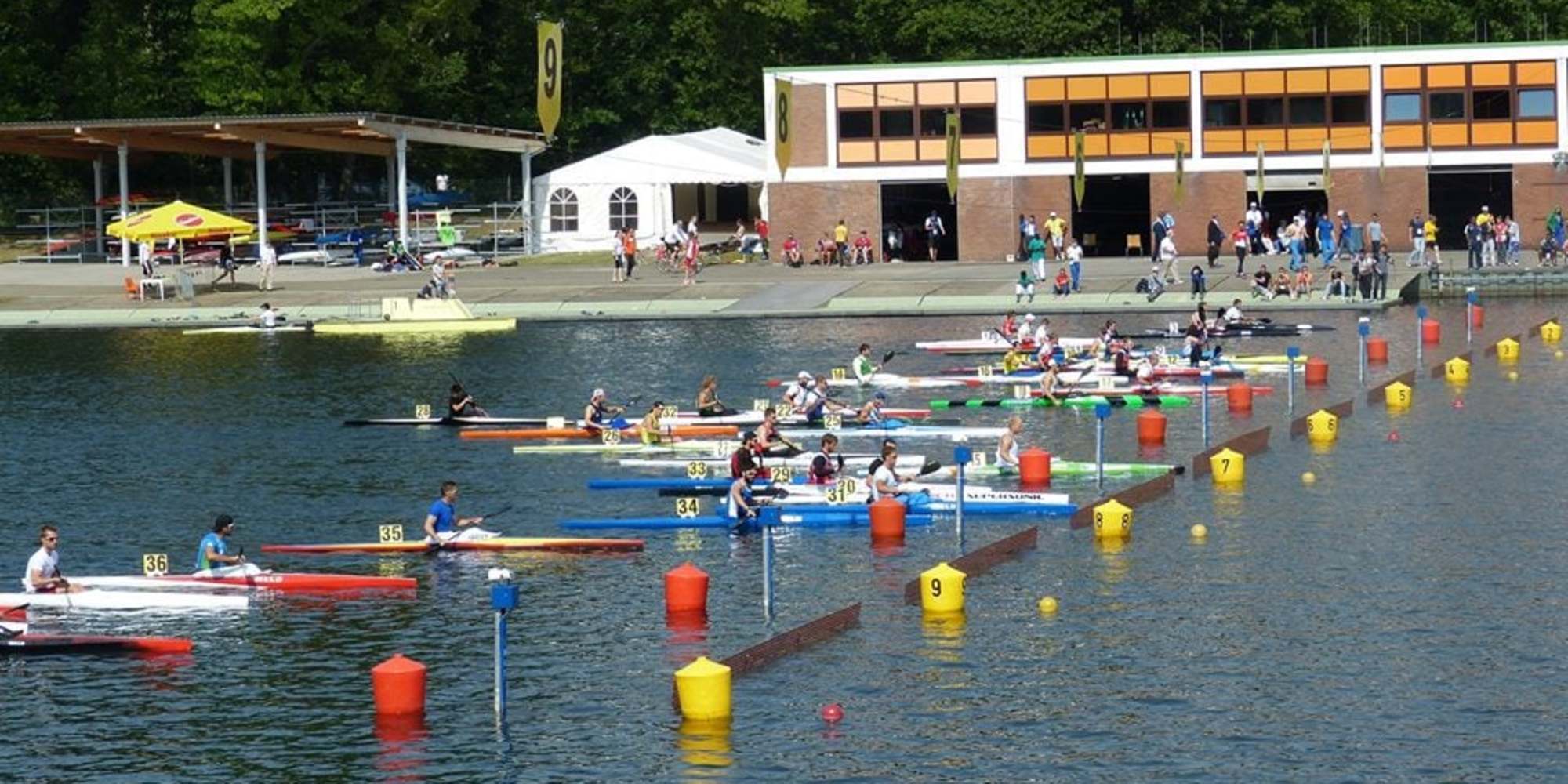 Canoa, nazionale ucraina all'Idroscalo di Milano