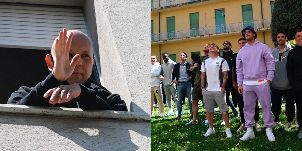 Bologna, la visita a sorpresa della squadra per Mihajlovic