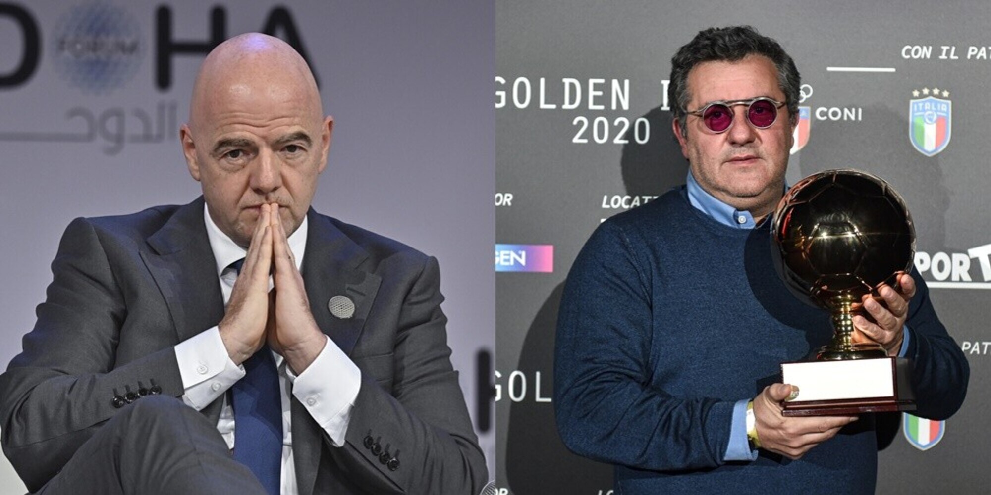 Infantino saluta Raiola: "Provo grande dolore, era un uomo di calcio"