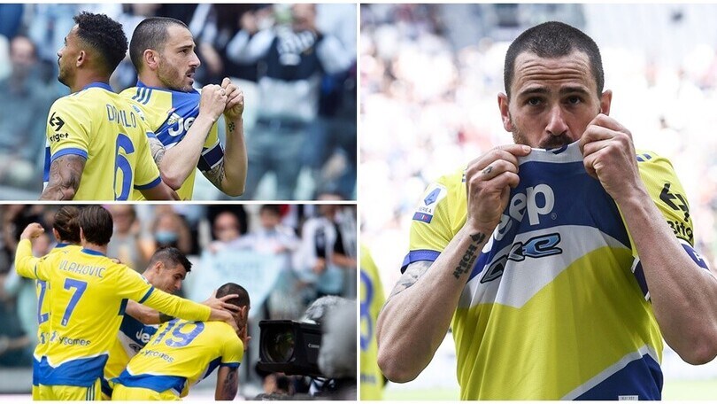 Bonucci, l'esultanza dopo i gol: dedica ai figli e un bacio per la Juve