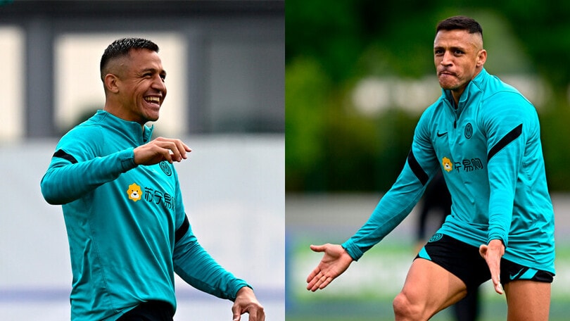 Sanchez incontenibile in allenamento: l'Inter si carica per l'Empoli