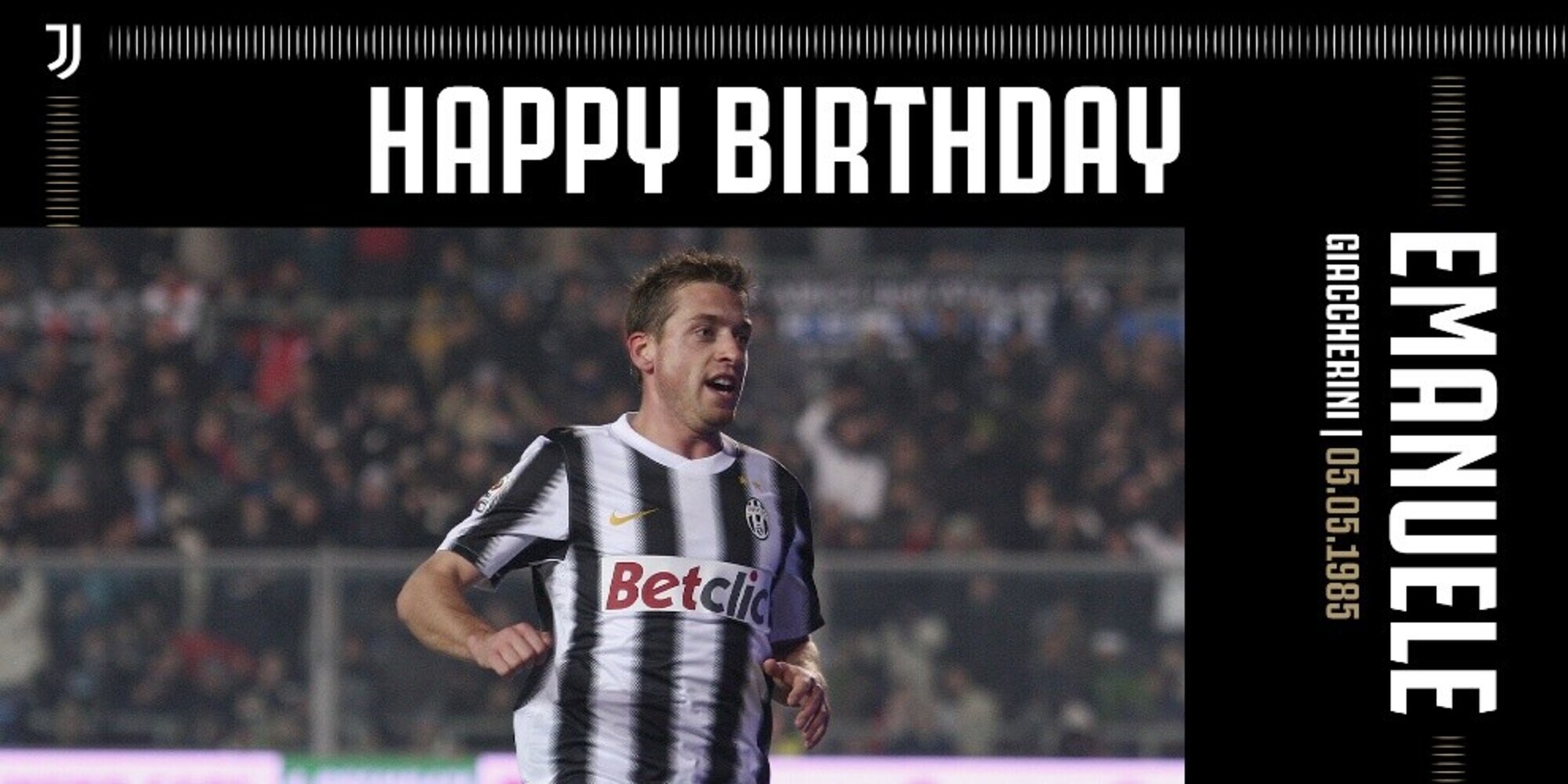 Juve, gli auguri a Giaccherini: "Buon compleanno, Giak"