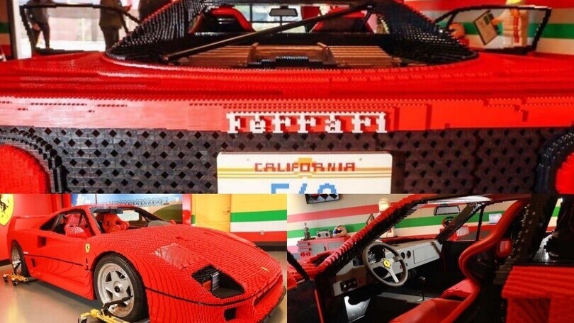 Ferrari F40, una fantastica replica con 358.000 mattoncini Lego