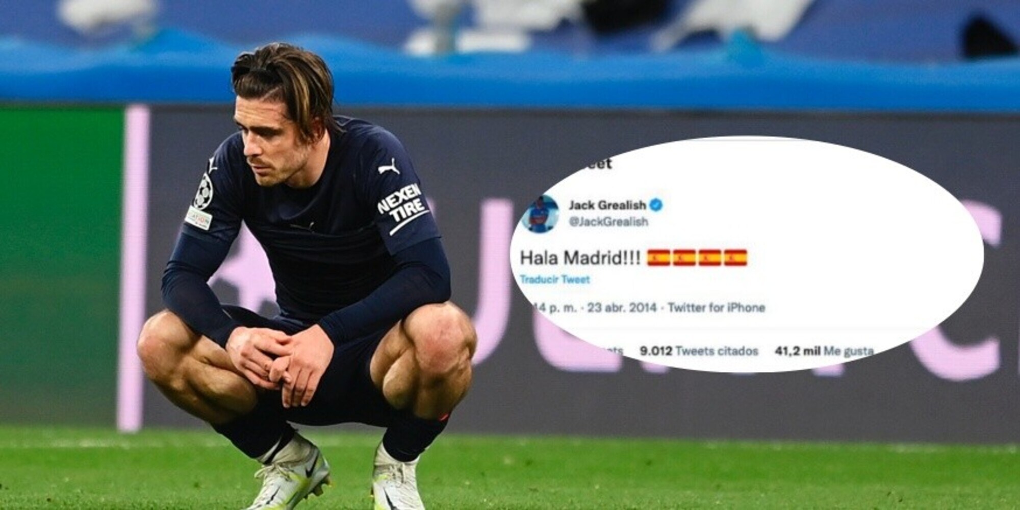 Grealish, che gaffe! Quell'"Hala Madrid" di 8 anni fa scatena il web