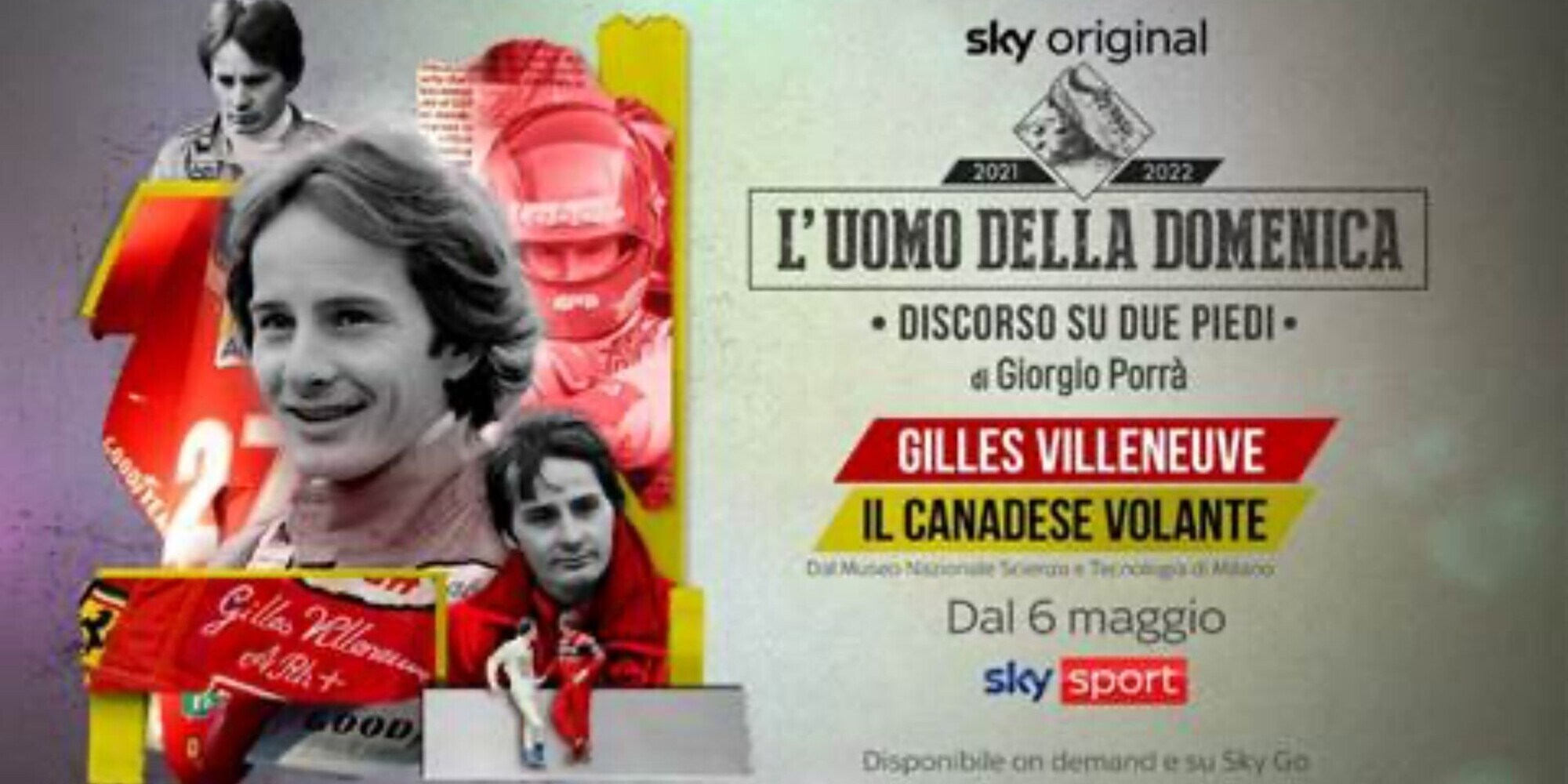 Gilles Villeneuve, dedicata a lui la puntata de "L'uomo della domenica"