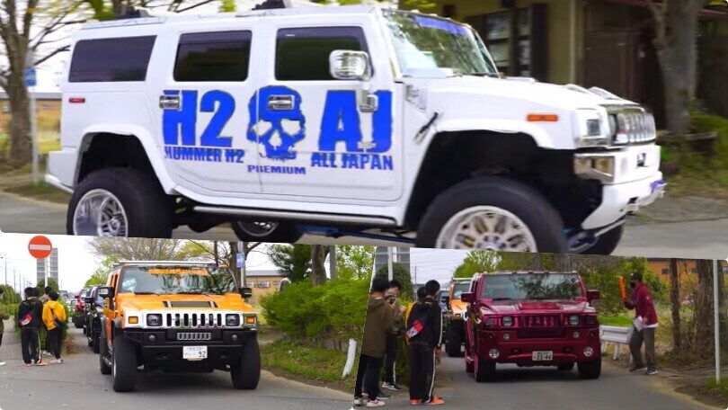 Gli Hummer più assurdi sfilano in Giappone