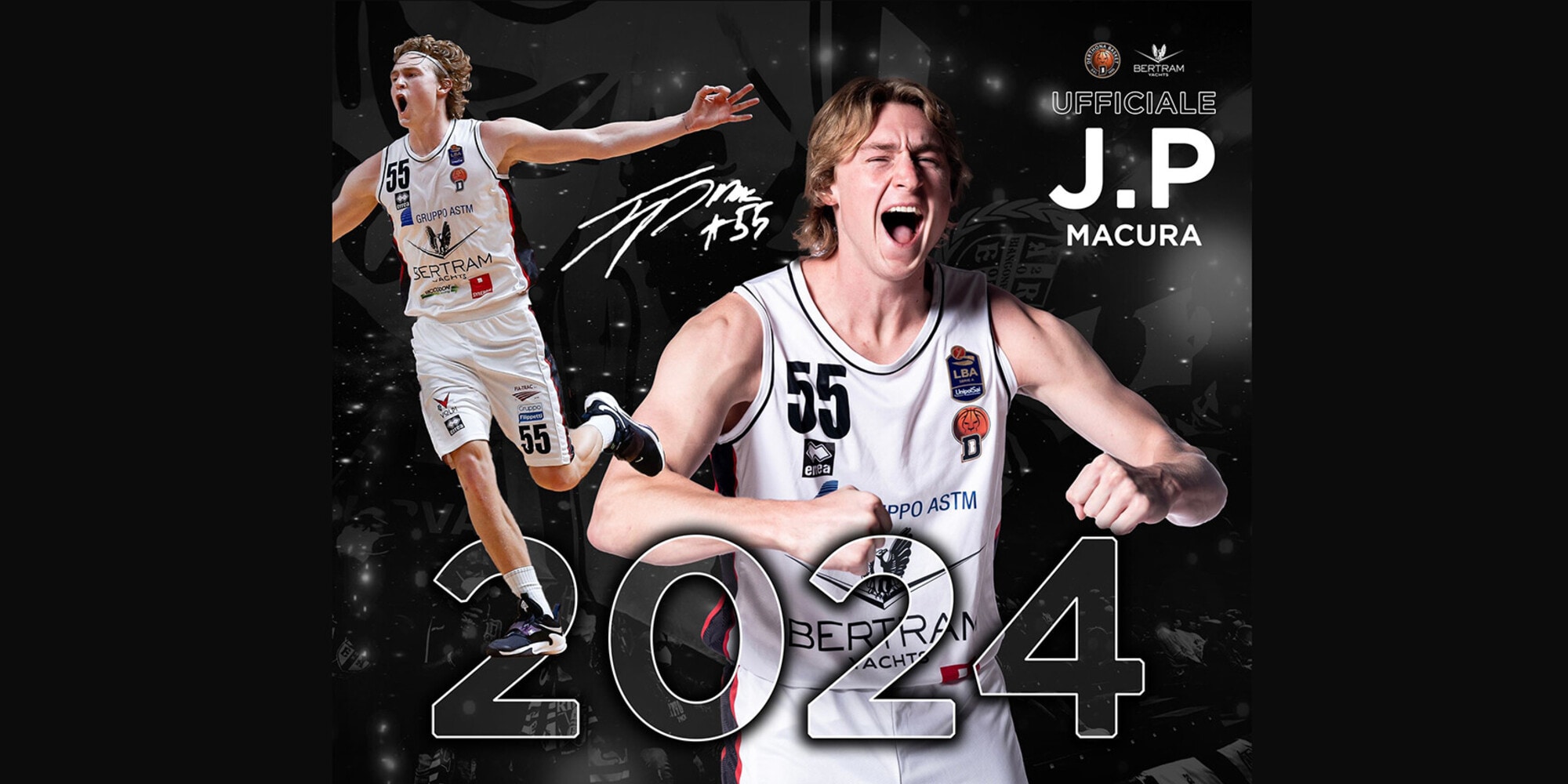 Derthona Basket e J.P. Macura insieme fino al 2024