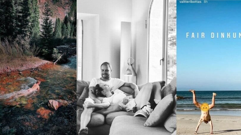 F1, Bottas vacanze a "nudo" con la sua Tiffany