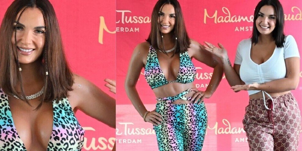 La statua di cera di Elettra Lamborghini al Madame Tussauds