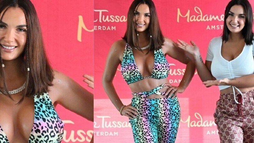 La statua di cera di Elettra Lamborghini al Madame Tussauds