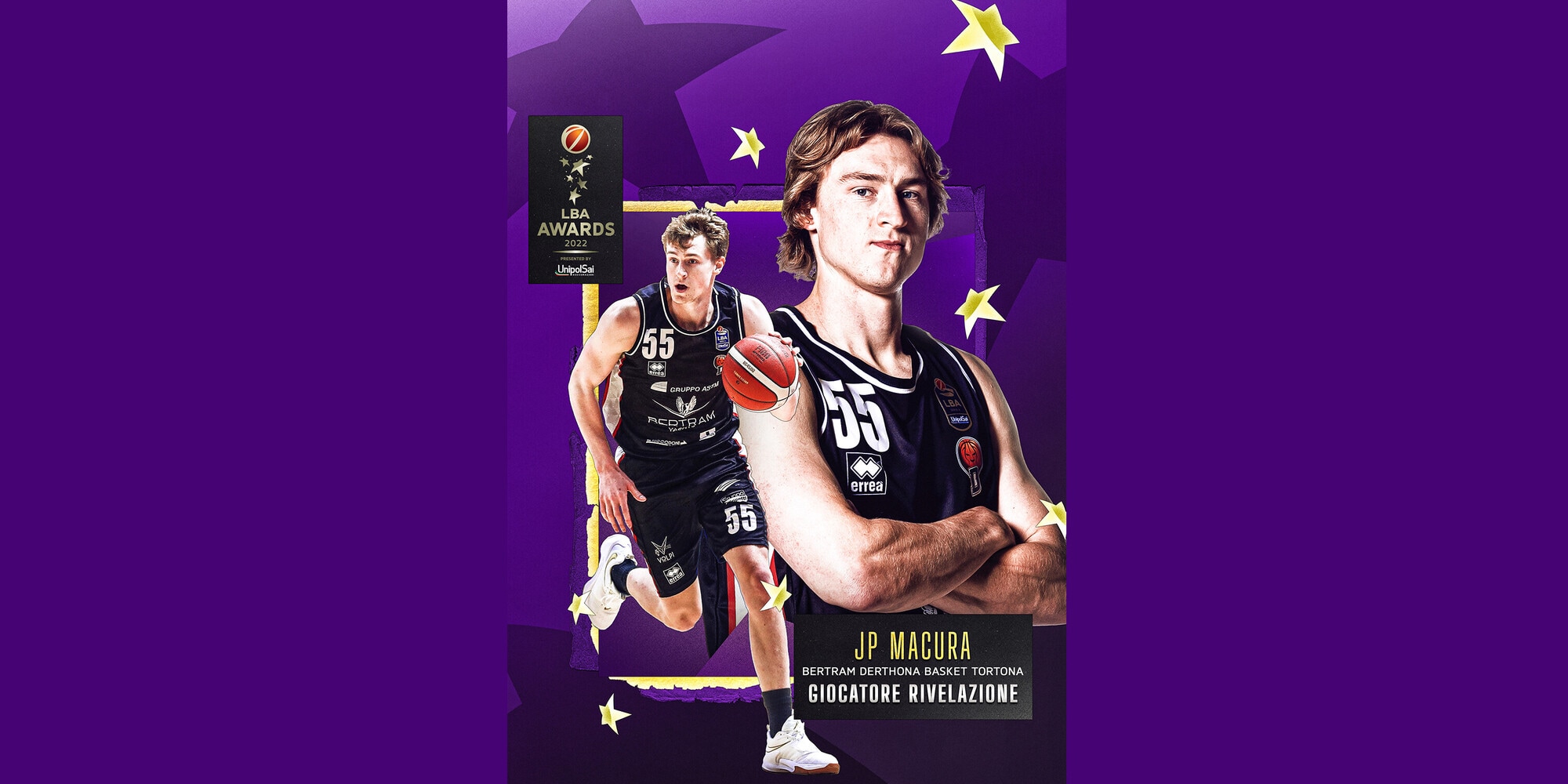 Derthona Basket: J.P. Macura è il Giocatore Rivelazione della stagione