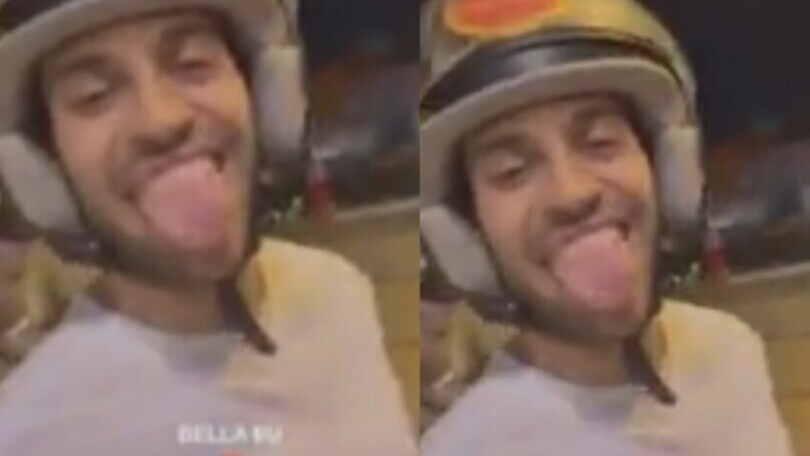 Mahmood come Ibrahimovic, va in moto con uno sconosciuto