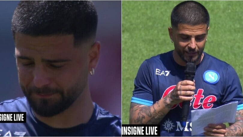 Insigne, le lacrime durante la lettera l'addio al Napoli