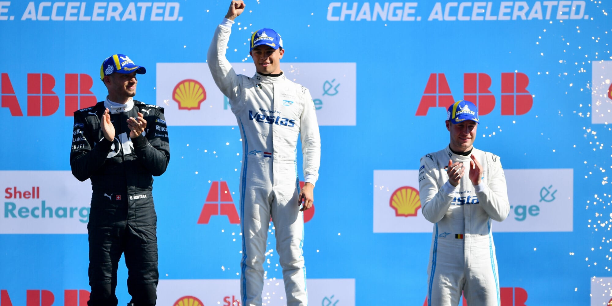 ePrix Berlino gara2: De Vries batte Mortara, 3° Vandoorne