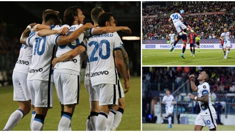 Darmian e doppio Lautaro: l'Inter espugna Cagliari e resta a -2 dal Milan