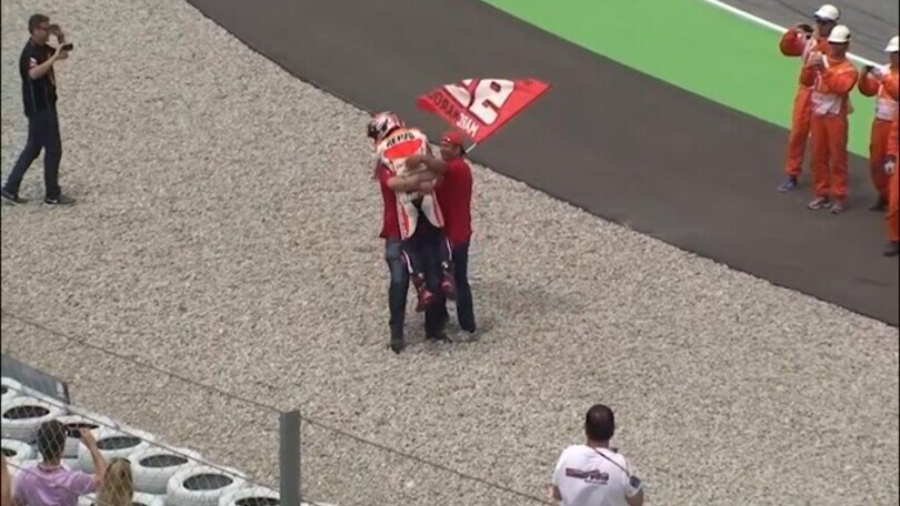 Moto Gp, Marquez contento a metà della gara in Francia