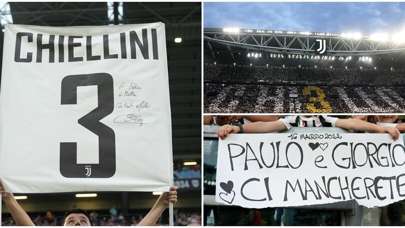 L'ultima allo Stadium di Chiellini e Dybala: l'omaggio dei tifosi della Juve