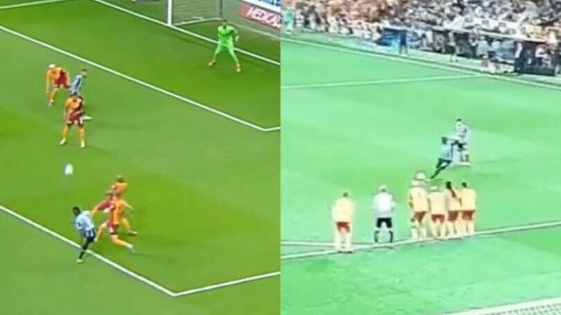 Balotelli, il gol su punizione è da manuale!