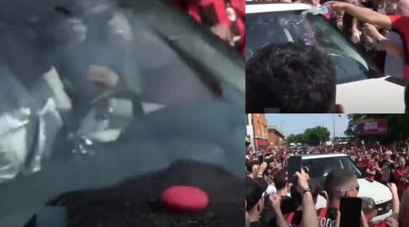 Maldini va su tutte le furie: un tifoso gli versa l'acqua sull'auto