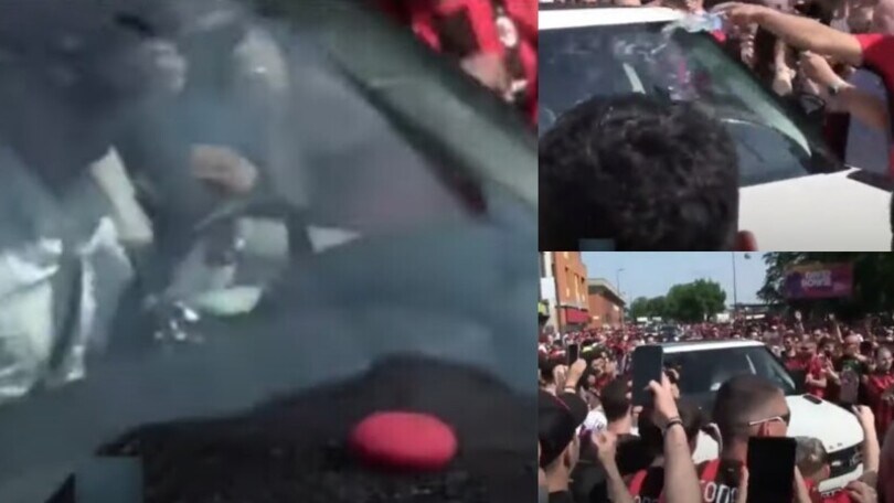 Maldini va su tutte le furie: un tifoso gli versa l'acqua sull'auto