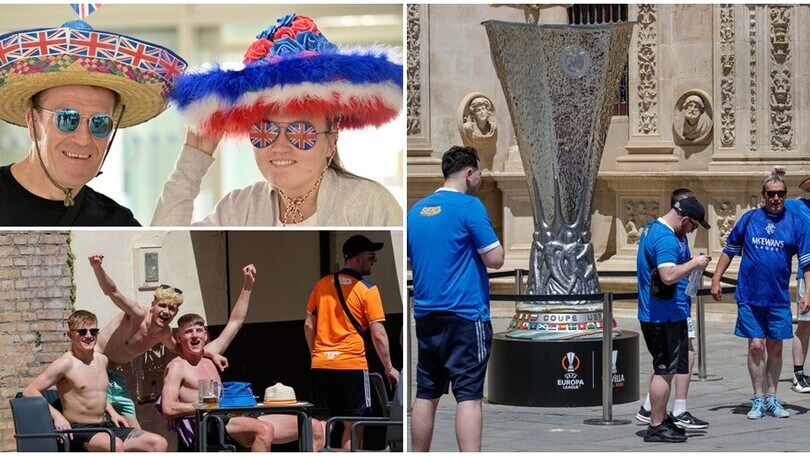 Europa League, tifosi già a Siviglia per la finale Eintracht-Rangers