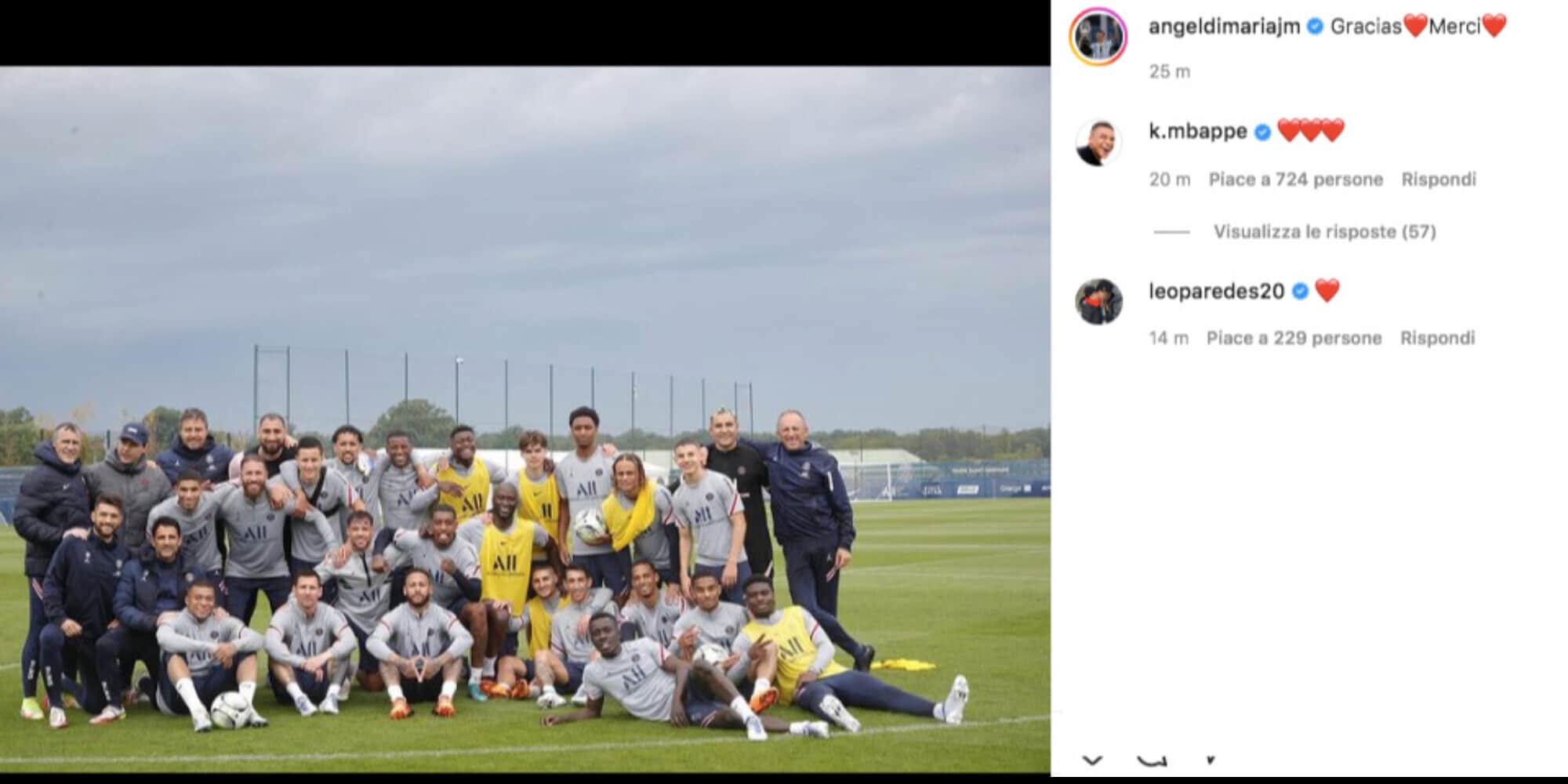 Juve, Di Maria saluta il Psg: il post su Instagram