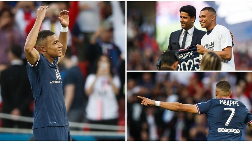 Mbappé fa festa con il Psg: rinnovo e tripletta al Metz