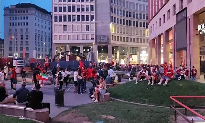 Milan Campione d'Italia, fuochi d'artificio a Milano