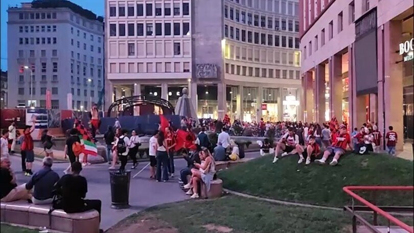 Milan Campione d'Italia, fuochi d'artificio a Milano