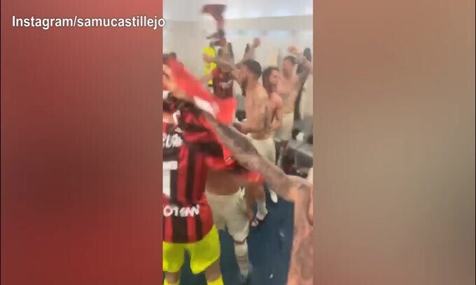 Milan, Castillejo fa partire la festa nello spogliatoio