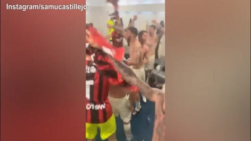 Milan, Castillejo fa partire la festa nello spogliatoio