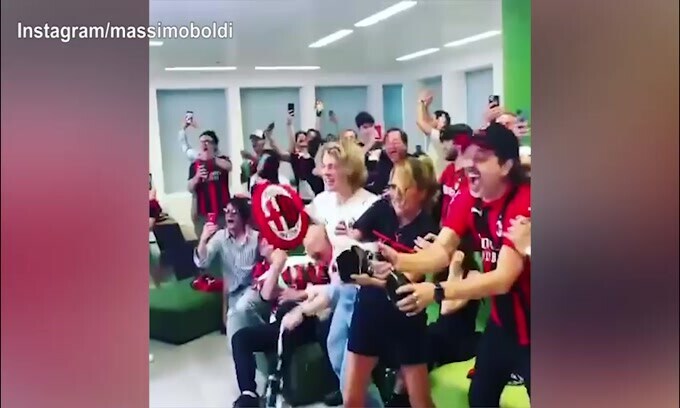 Milan Campione d'Italia, la festa di Boldi