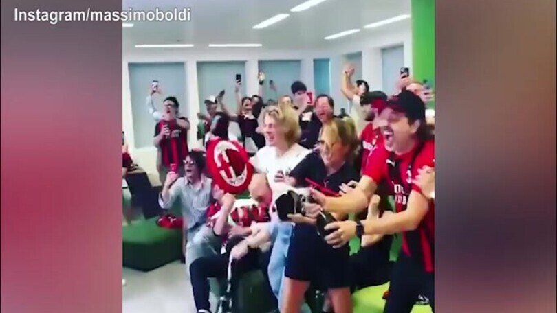 Milan Campione d'Italia, la festa di Boldi