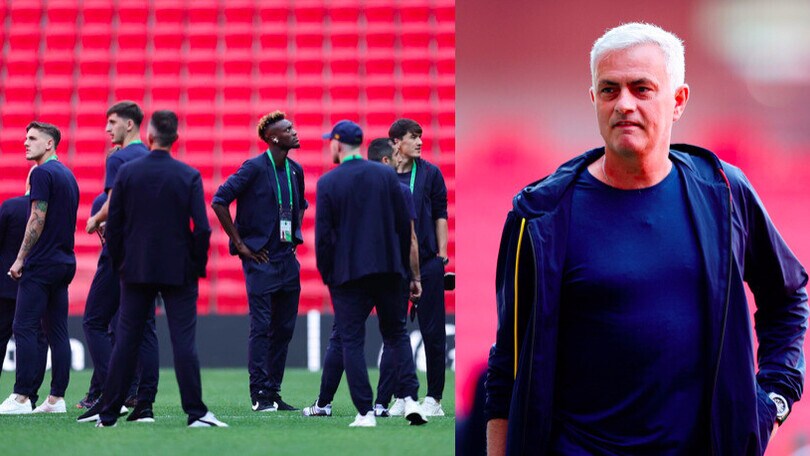 Roma, walk around per la finale: Mourinho sereno
