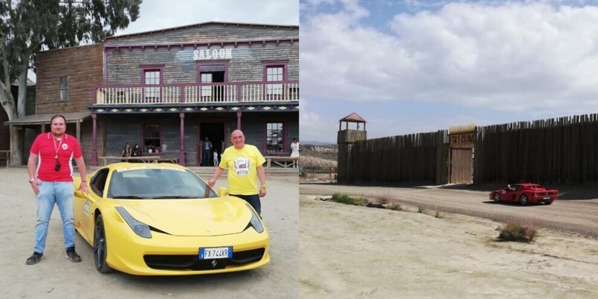 Ferrari, il rombo di 40 supercar echeggia sotto il sole del deserto spagnolo