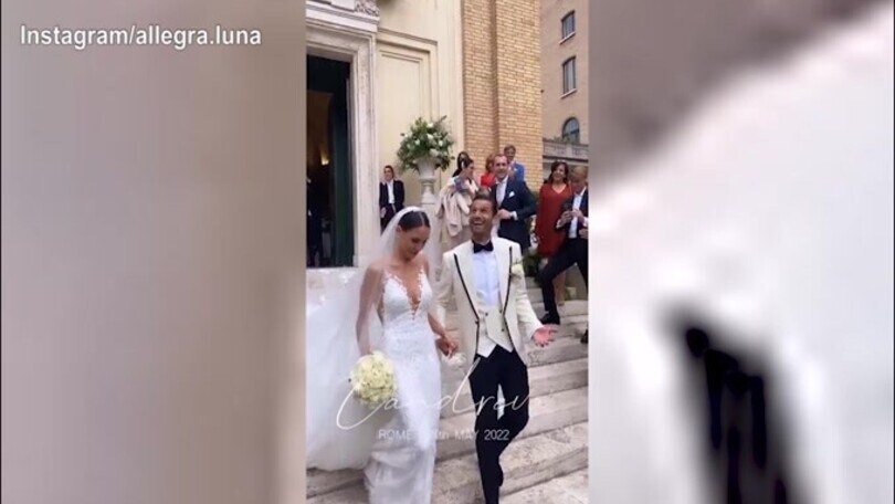 Candreva-Allegra, ecco il matrimonio nella capitale