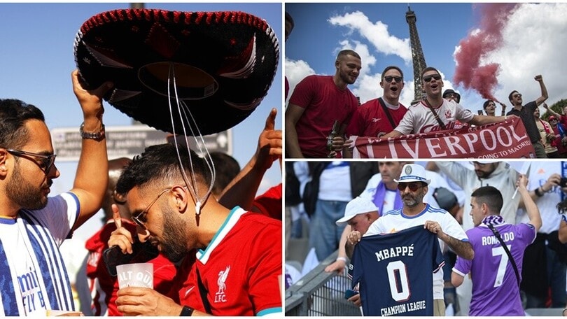 Liverpool-Real Madrid, la finale dei tifosi: Parigi in 'red' e 'blanco'