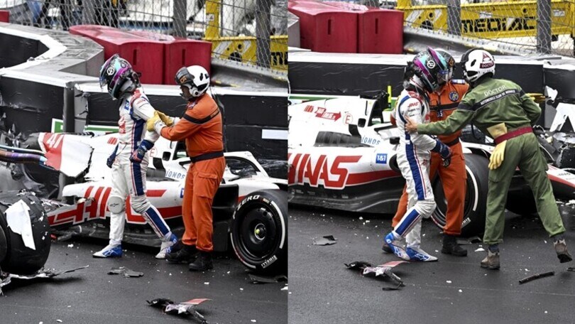 Gran Premio di Monaco, paura per Schumacher: la sua Haas si spezza in due!